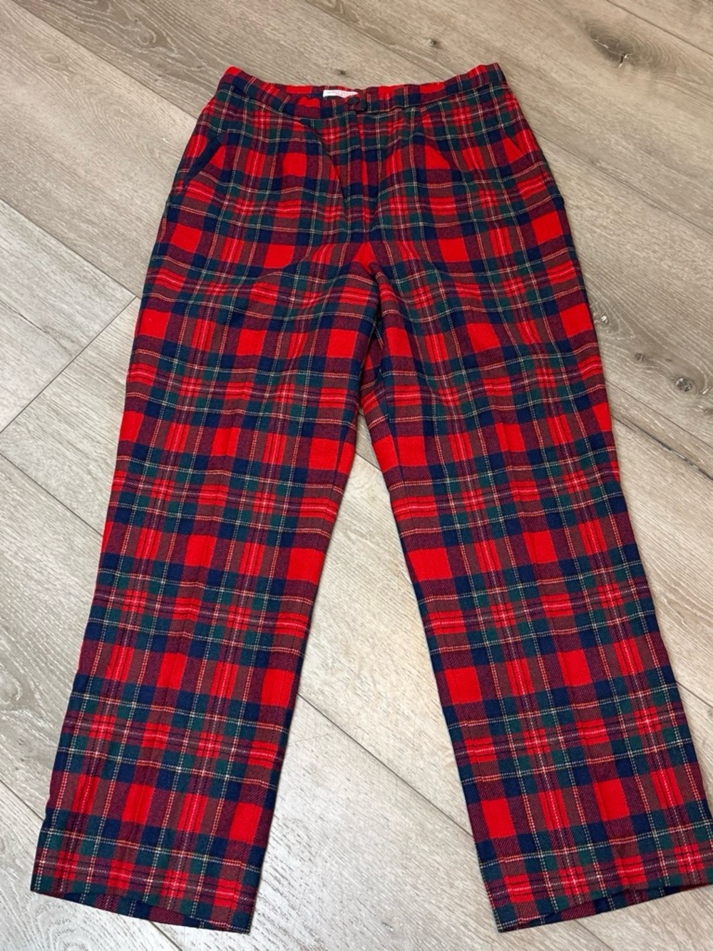 Vintage 70s Pendleton Royal Stewart Tartan Plaid Wool Pants Trousers - Size 6